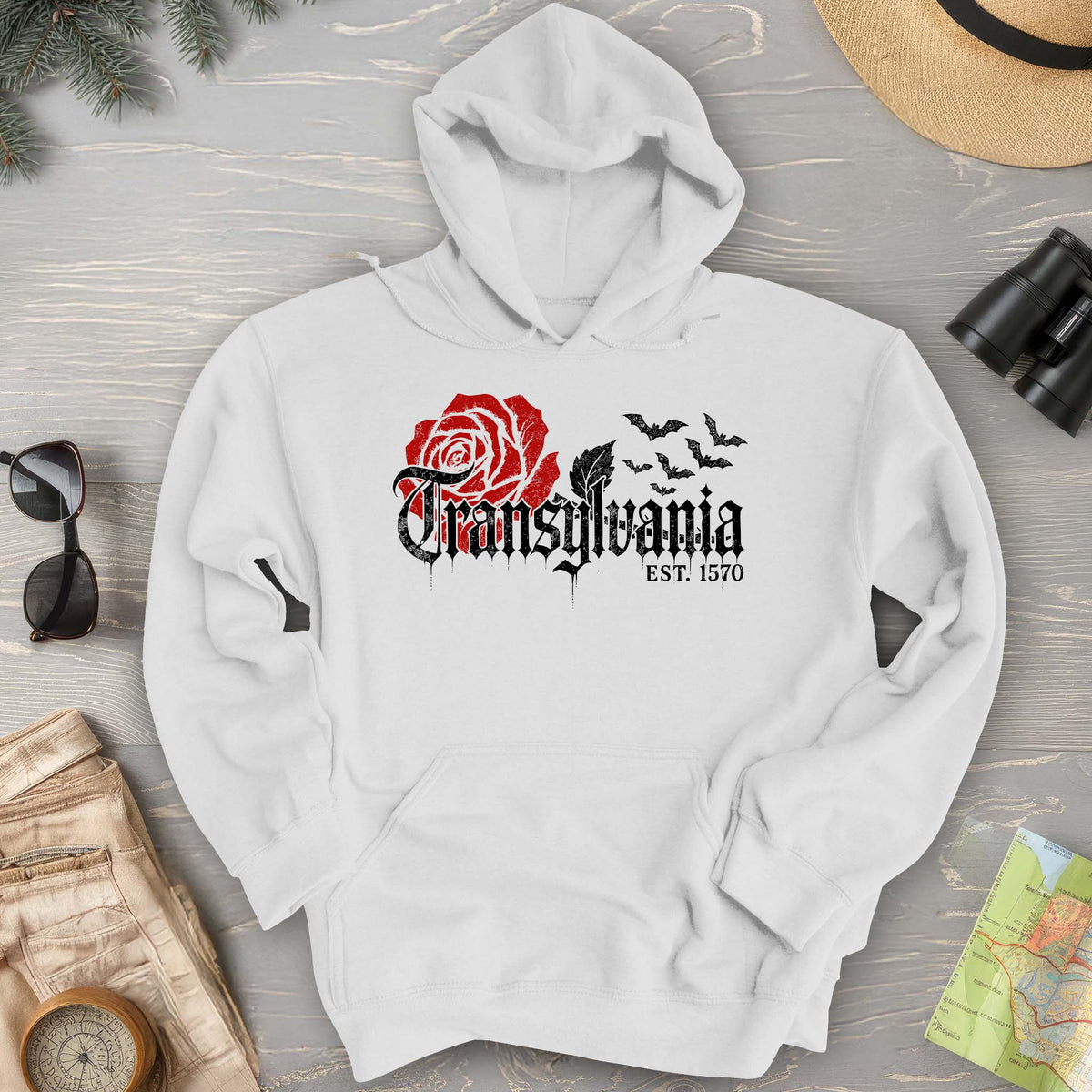 Transylvania Gothic Rose Hoodie