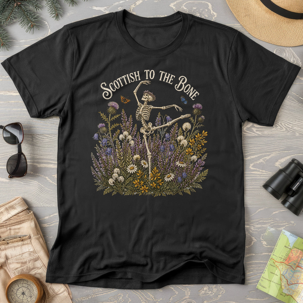 Scottish Floral Bone T-Shirt
