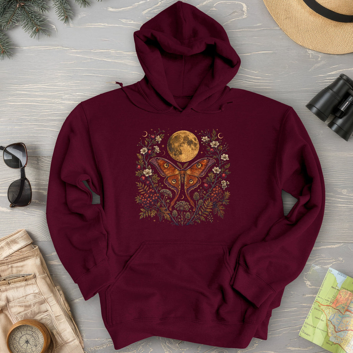 Harvest Moon Moth Hoodie