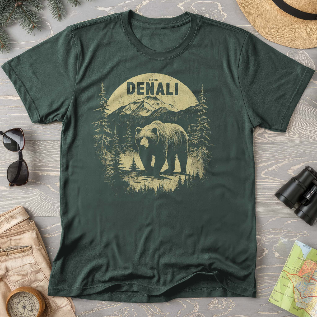 Denali National Park "Grizzly Bear" T-Shirt