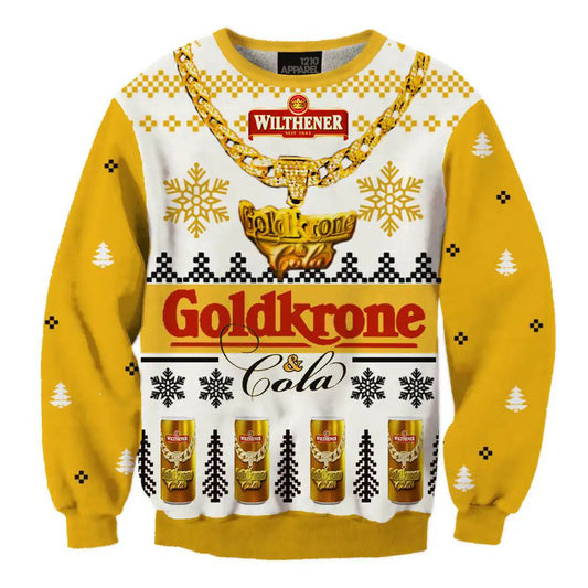 Christmas Gift Goldkrone Ugly 3D Sweater