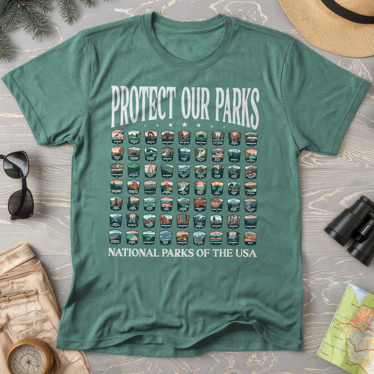 Protect Our Parks Badges T-Shirt