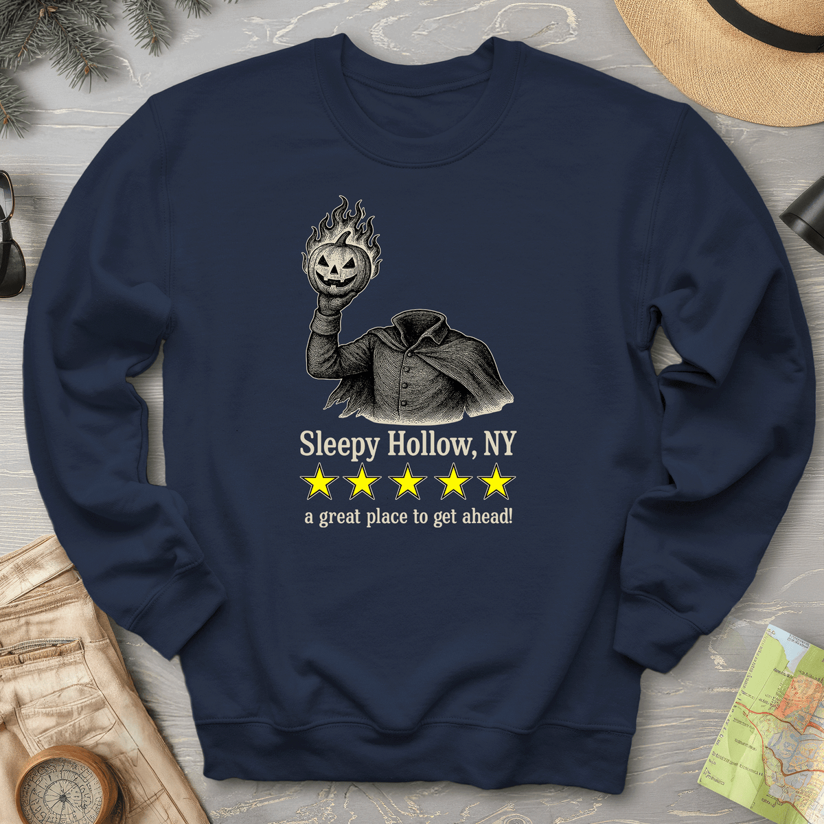 Sleepy Hollow NY "5 Star Review" Sweatshirt