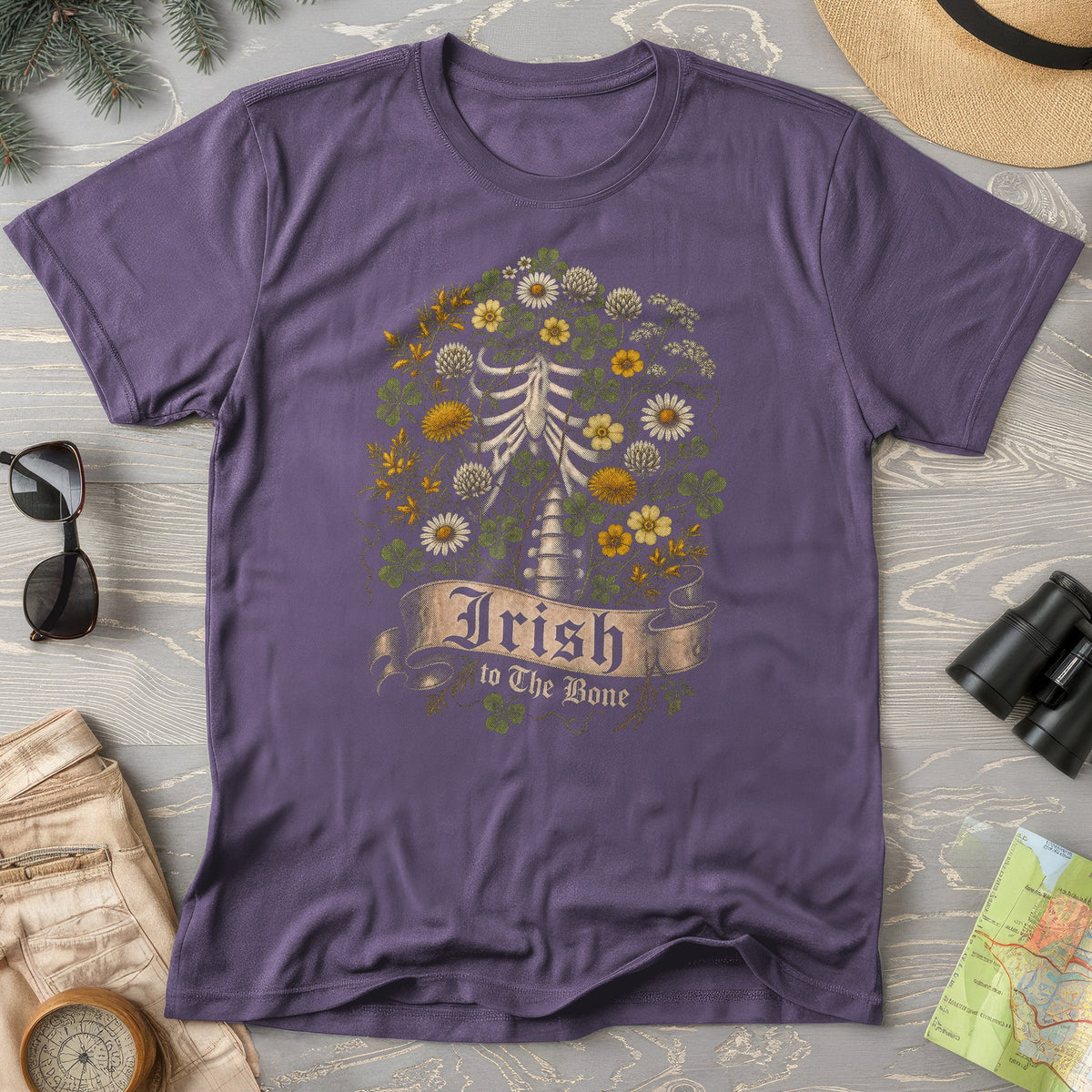 Irish To The Bone Floral T-Shirt