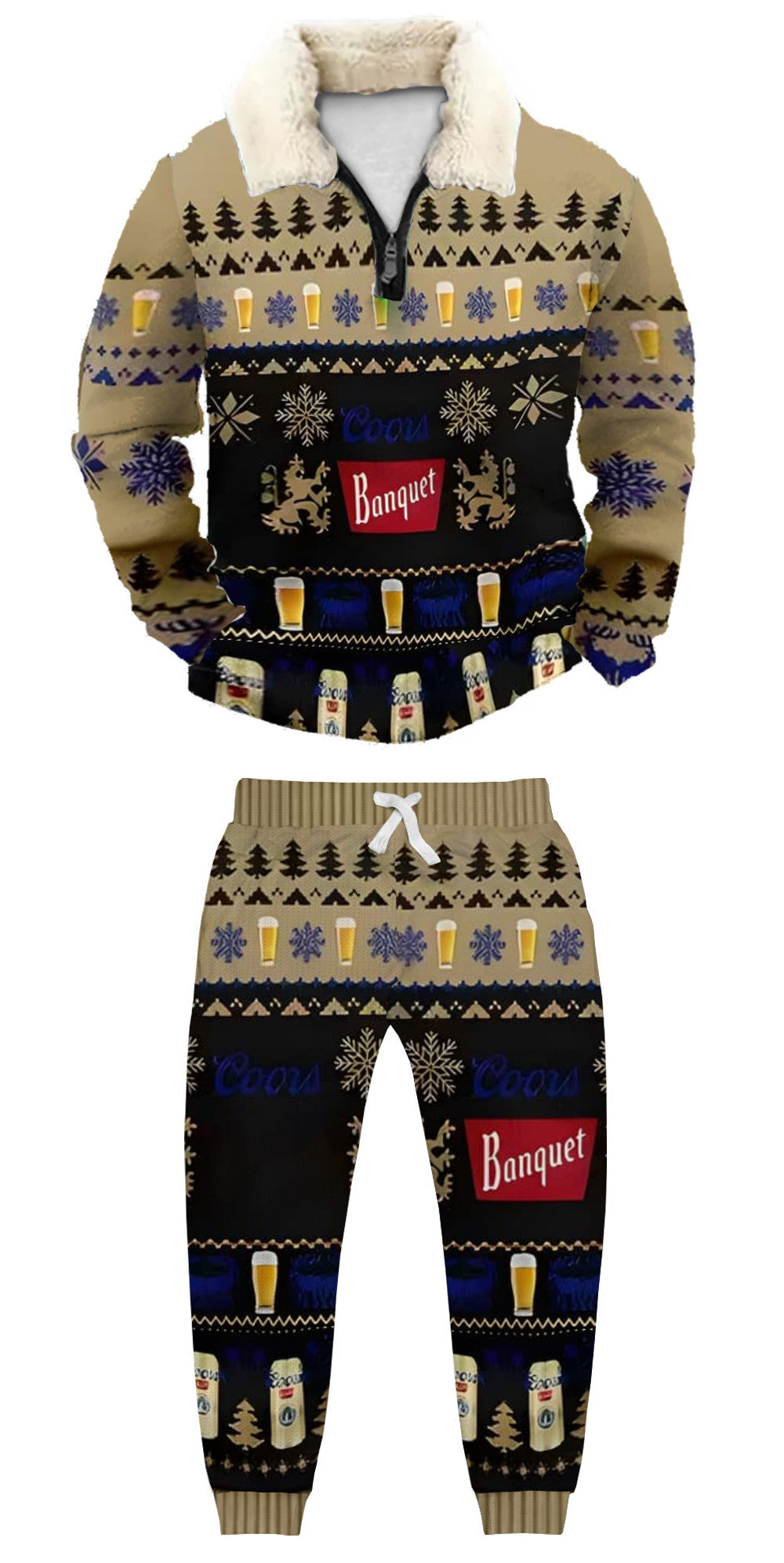 Ugly Quarter Zip Sweatshirt & Sweatpant Set af1f eaca