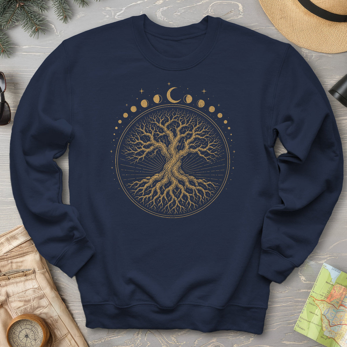 Moon Phase Tree Sweatshirt
