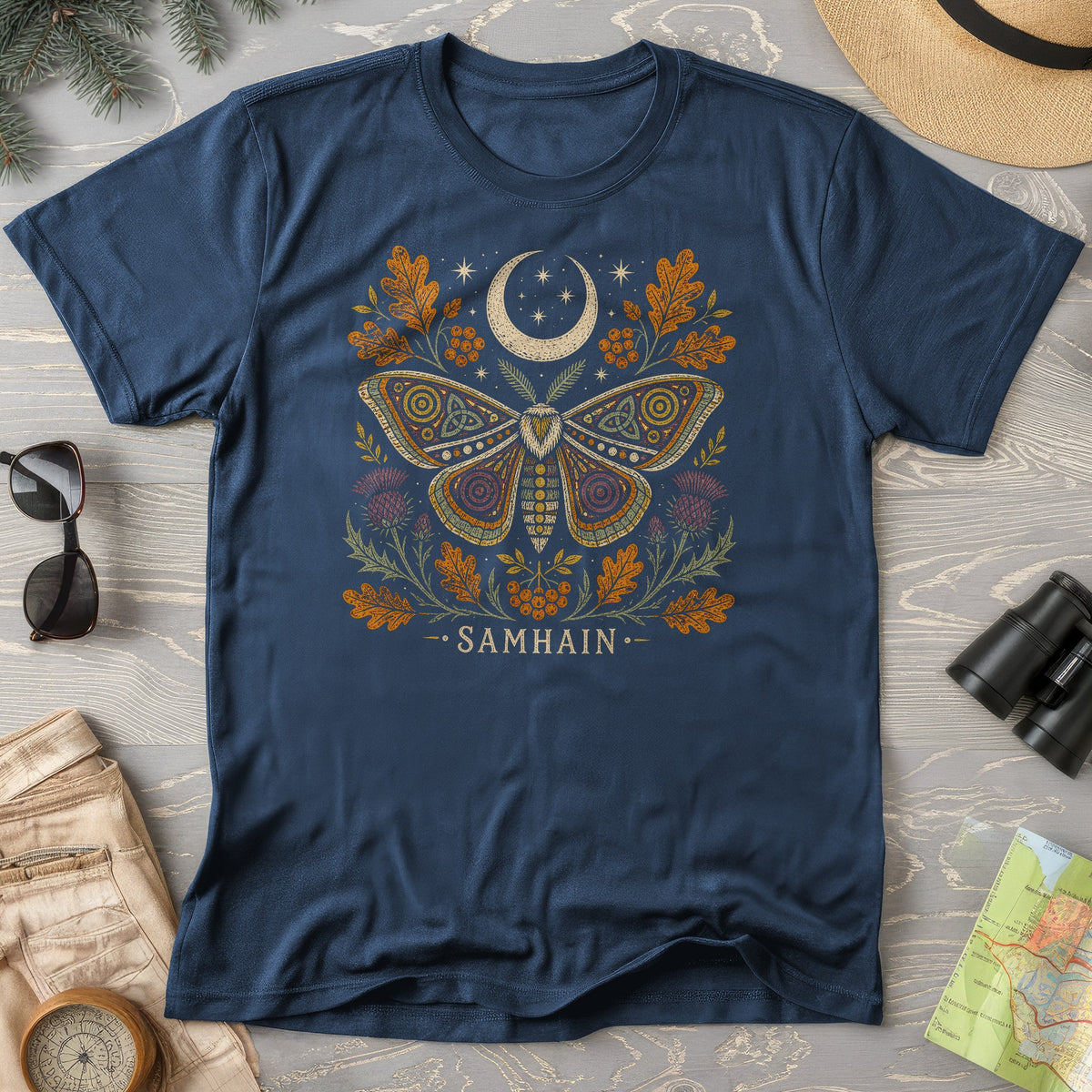 Samhain Autumn Moth T-Shirt