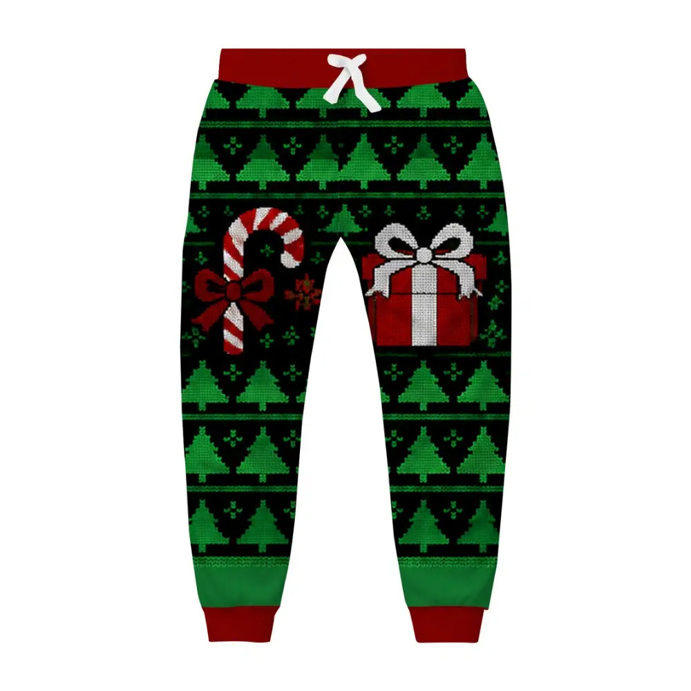 Because Christmas Ugly Quarter Zip Sweatshirt & Sweatpant Set