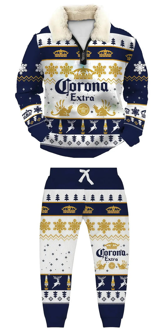 Beer Ugly Quarter Zip Sweatshirt & Sweatpant Set