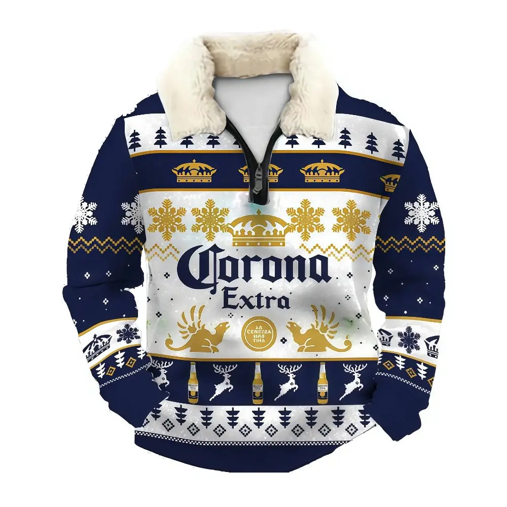 Beer Ugly Quarter Zip Sweatshirt & Sweatpant Set
