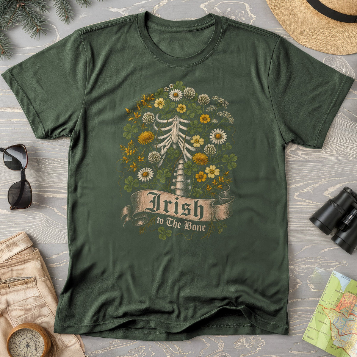 Irish To The Bone Floral T-Shirt