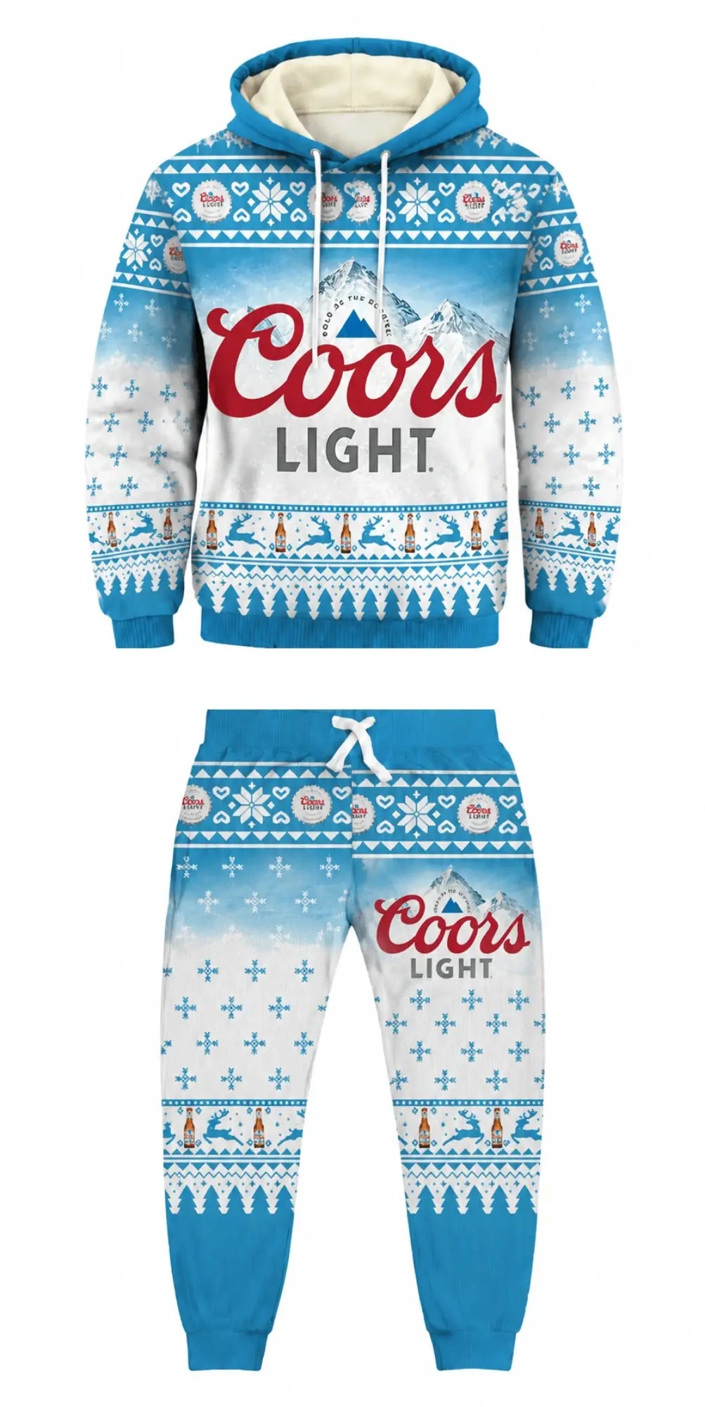 Blue Beer Ugly Pullover Hoodie & Sweatpant Set