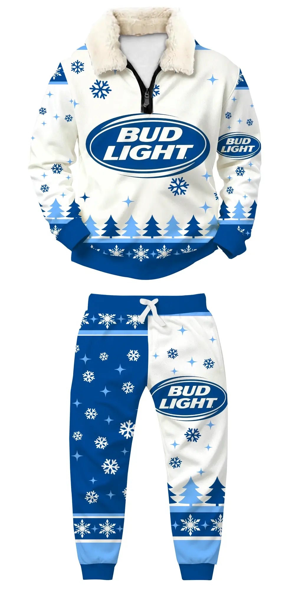 Blue Brew Ugly Quarter Zip Sweatshirt & Sweatpant Set