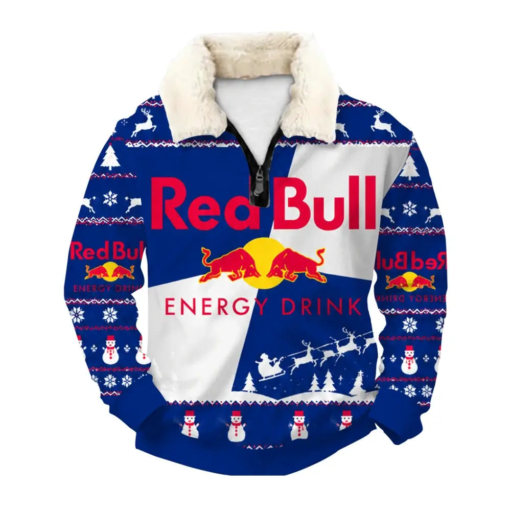 Blue Energy Ugly Quarter Zip Sweatshirt & Sweatpant Set
