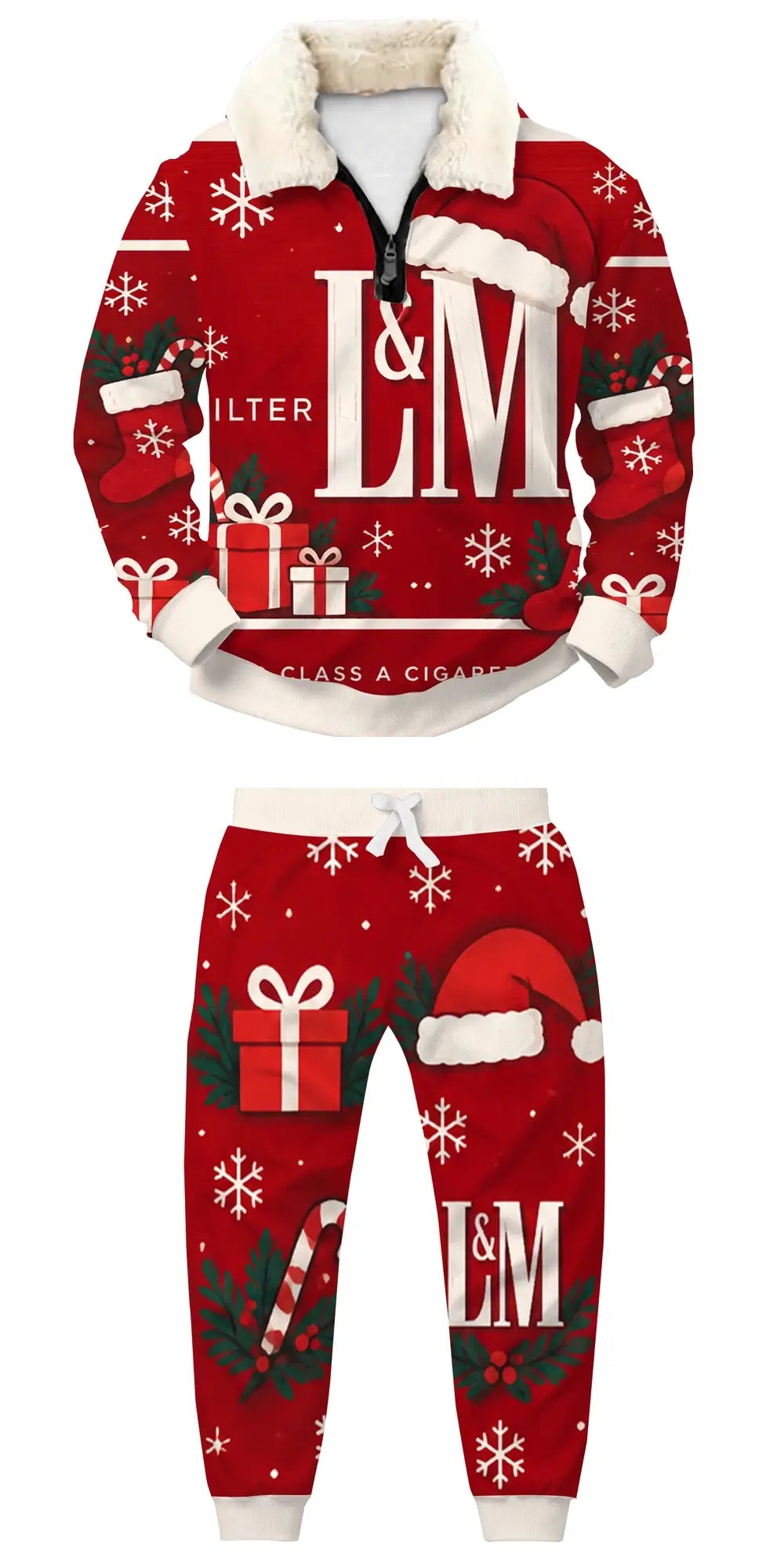 Bring On Chaos Ugly Quarter Zip Sweatshirt & Sweatpant Set