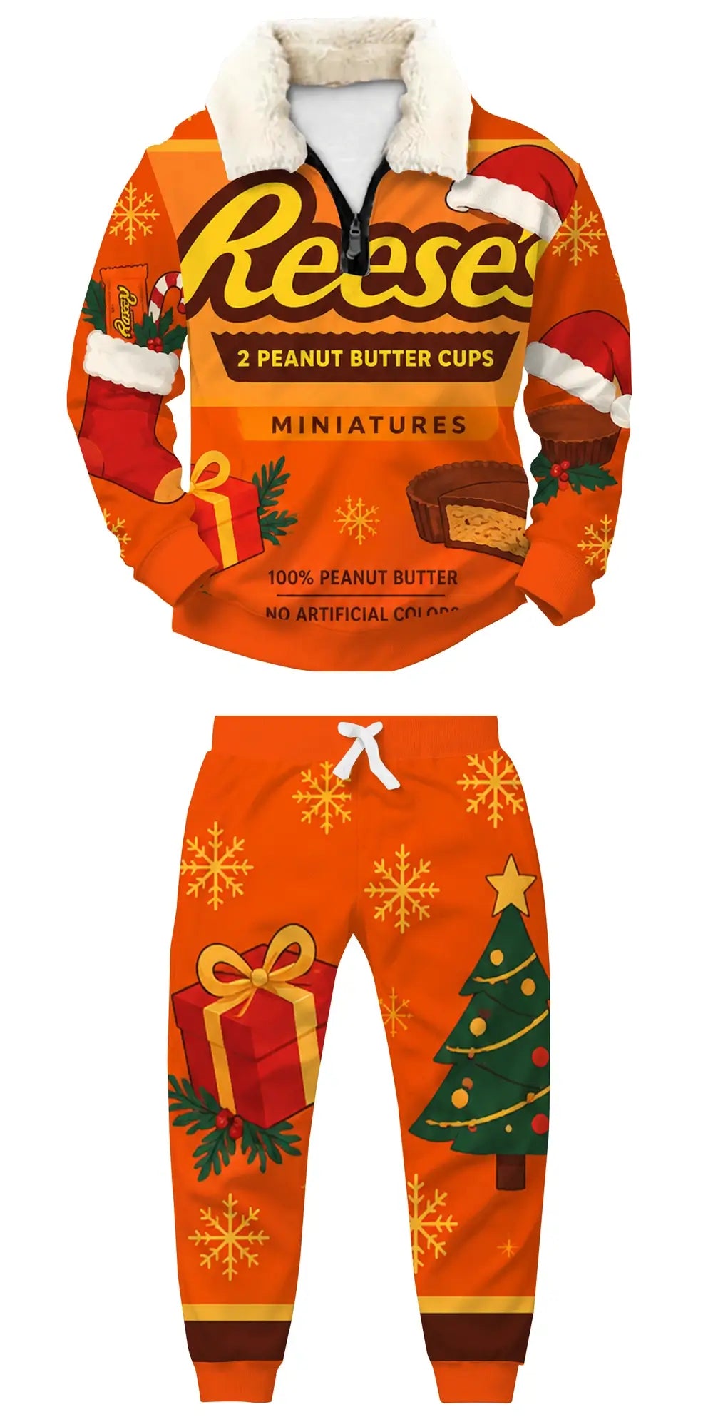 Buy The Drinks Ugly Quarter Zip Sweatshirt & Sweatpant Set