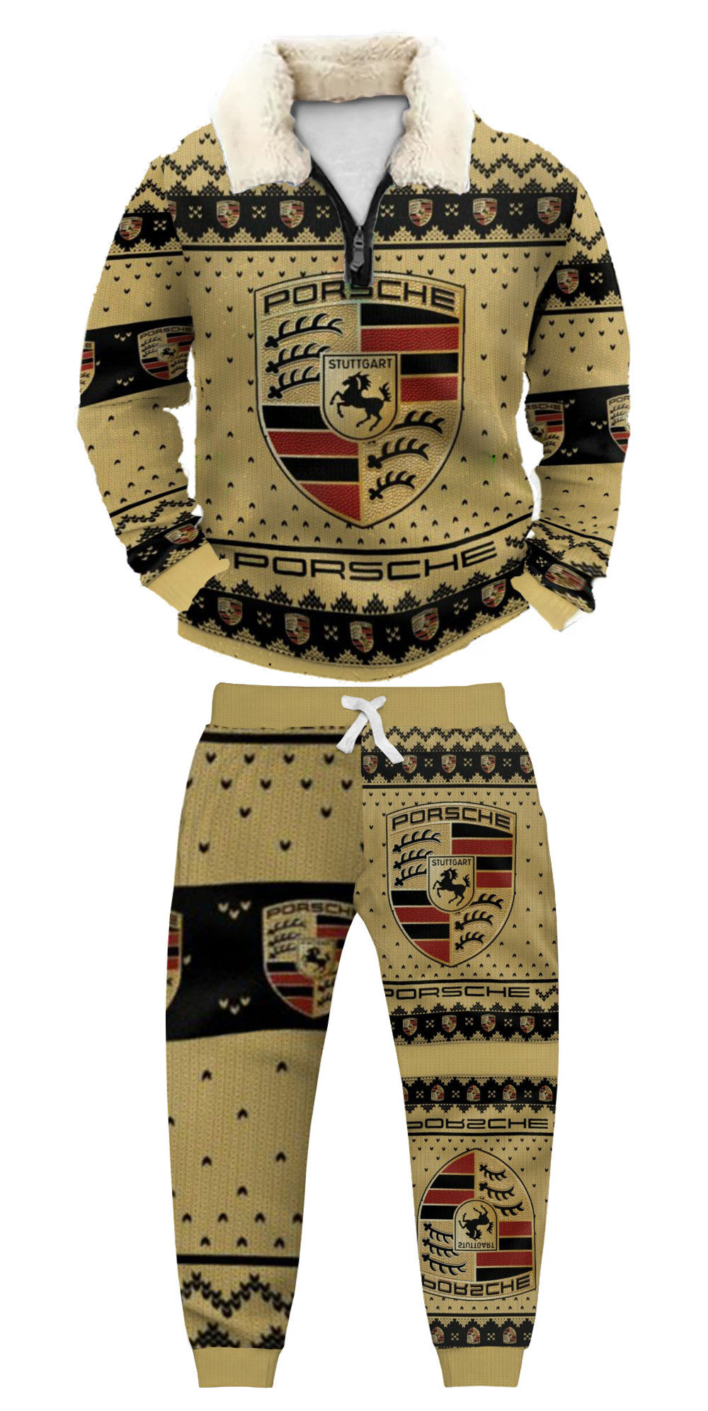 Ugly Quarter Zip Sweatshirt & Sweatpant Set 87b4
