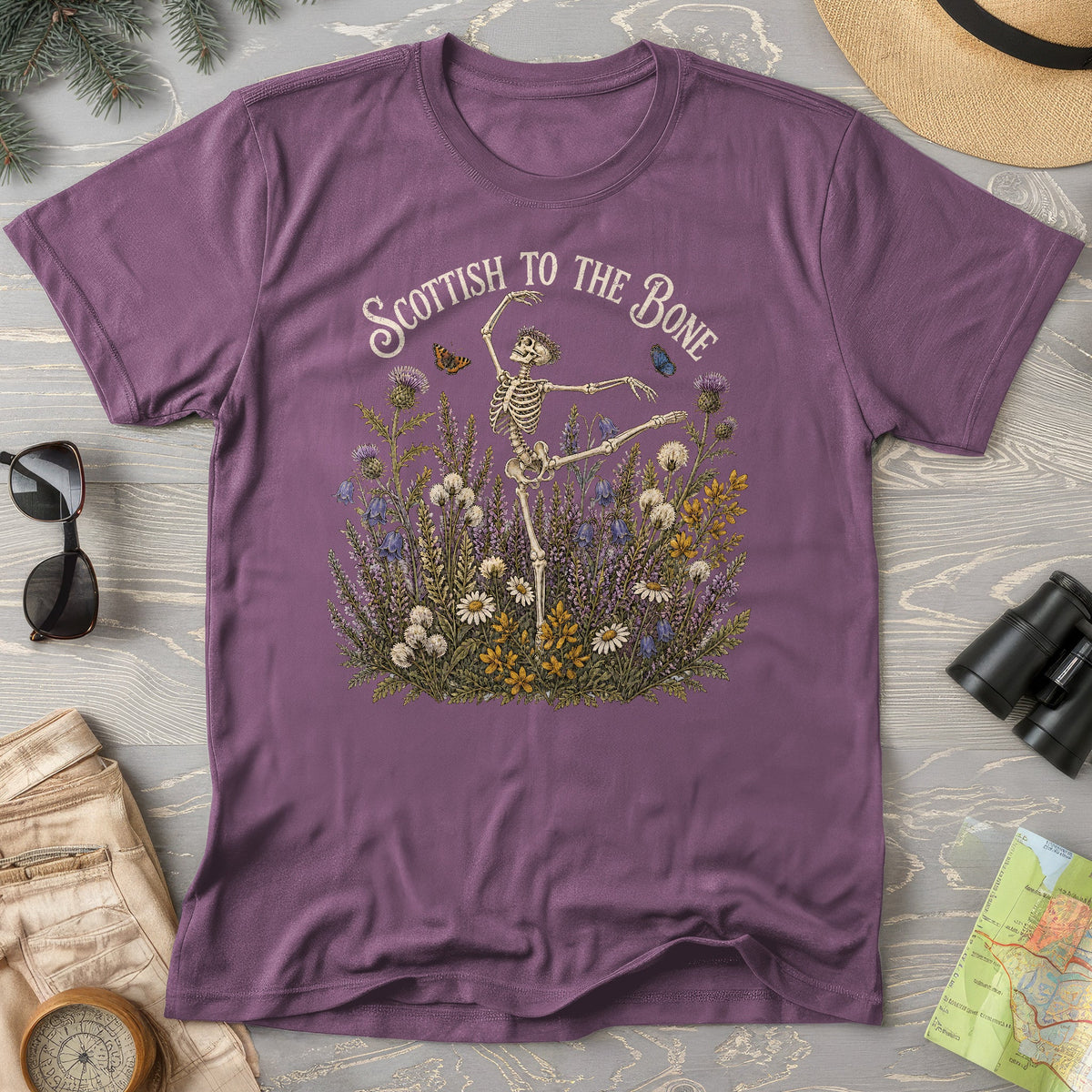 Scottish Floral Bone T-Shirt