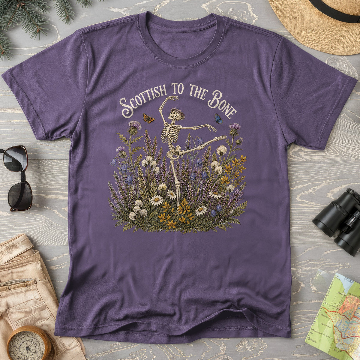 Scottish Floral Bone T-Shirt