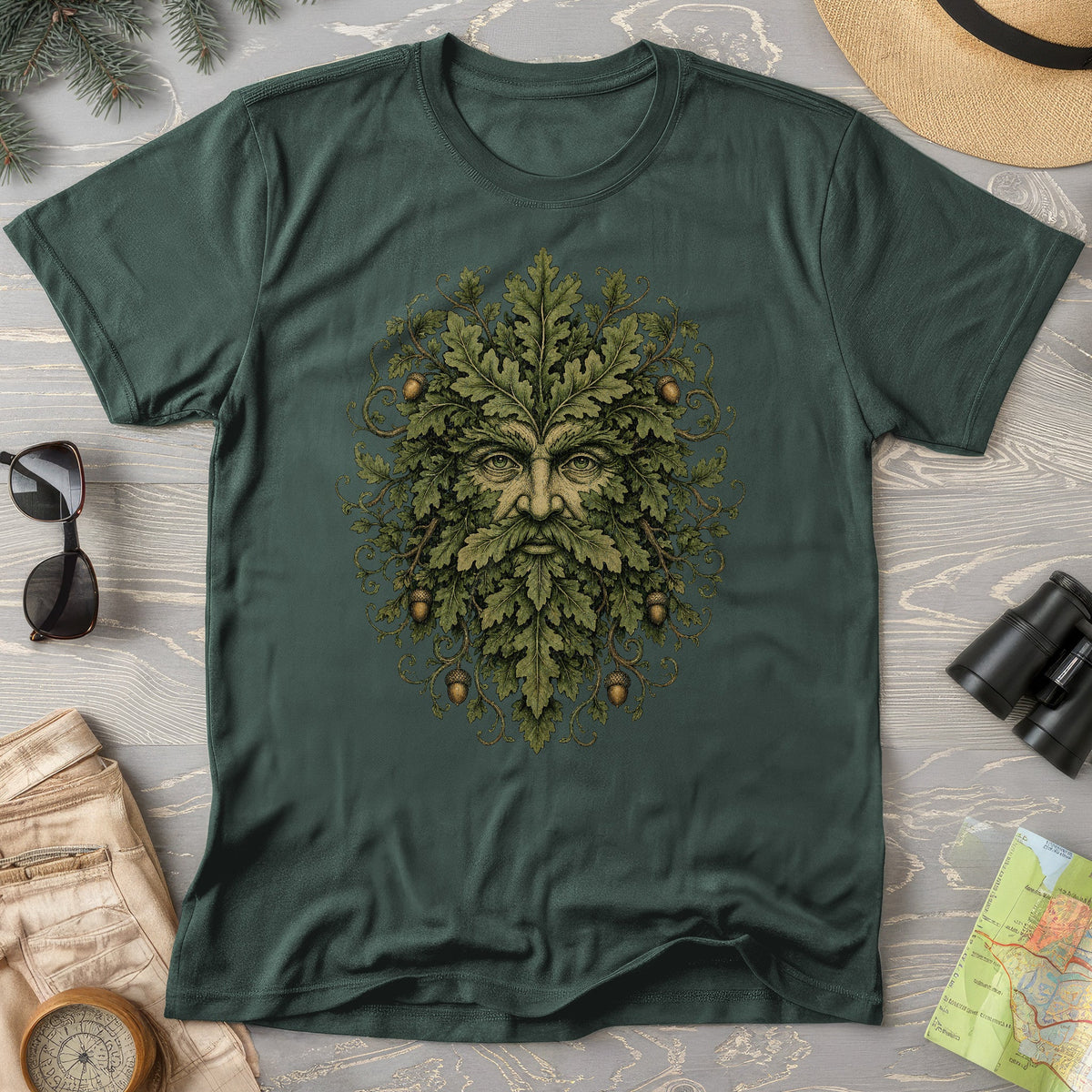 Green Man Oak T-Shirt