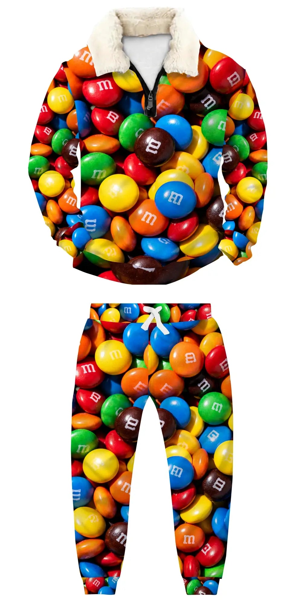 Candy Rush Ugly Quarter Zip Sweatshirt & Sweatpant Set