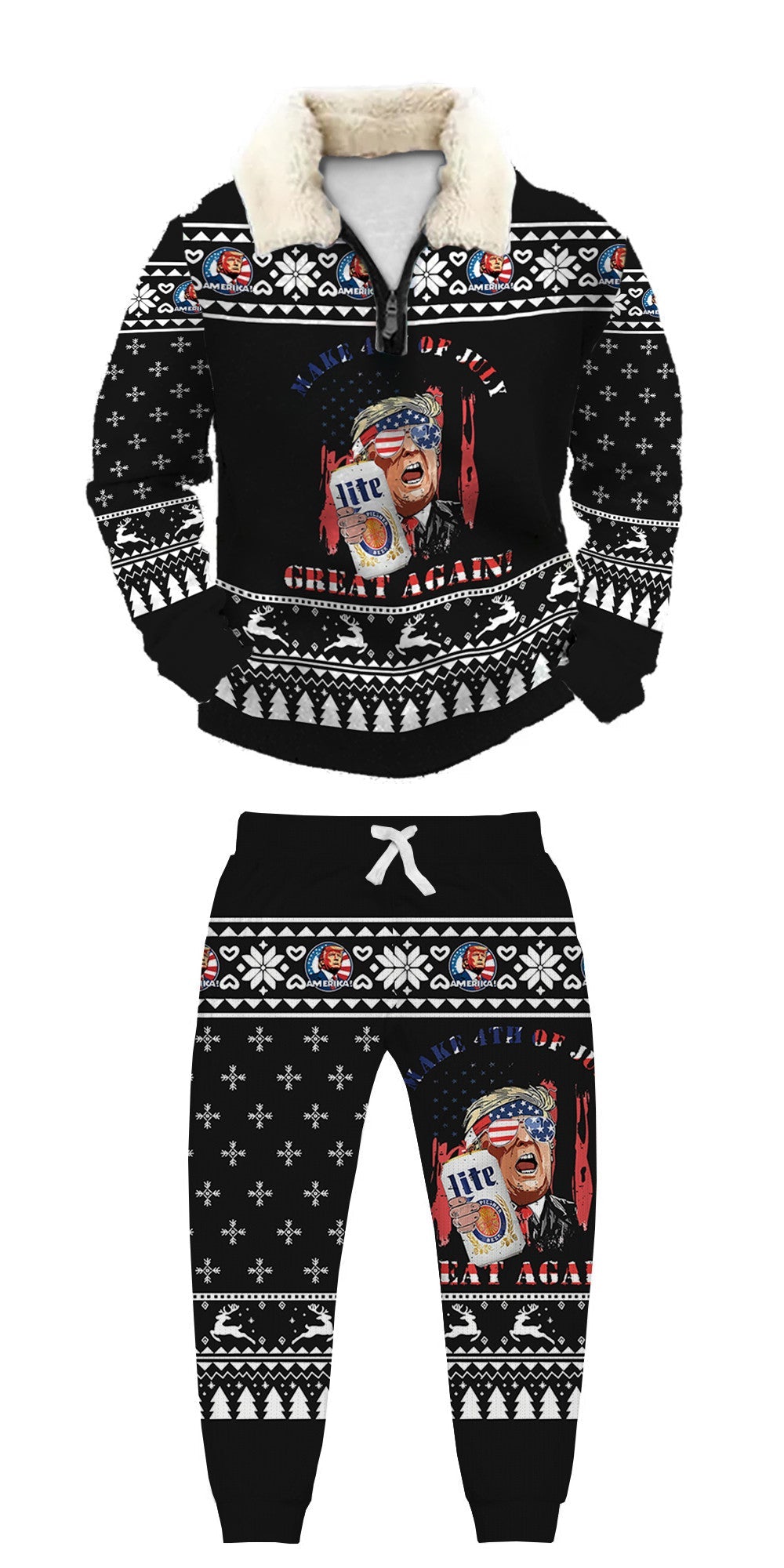 Ugly Quarter Zip Sweatshirt & Sweatpant Set af1f ce5a