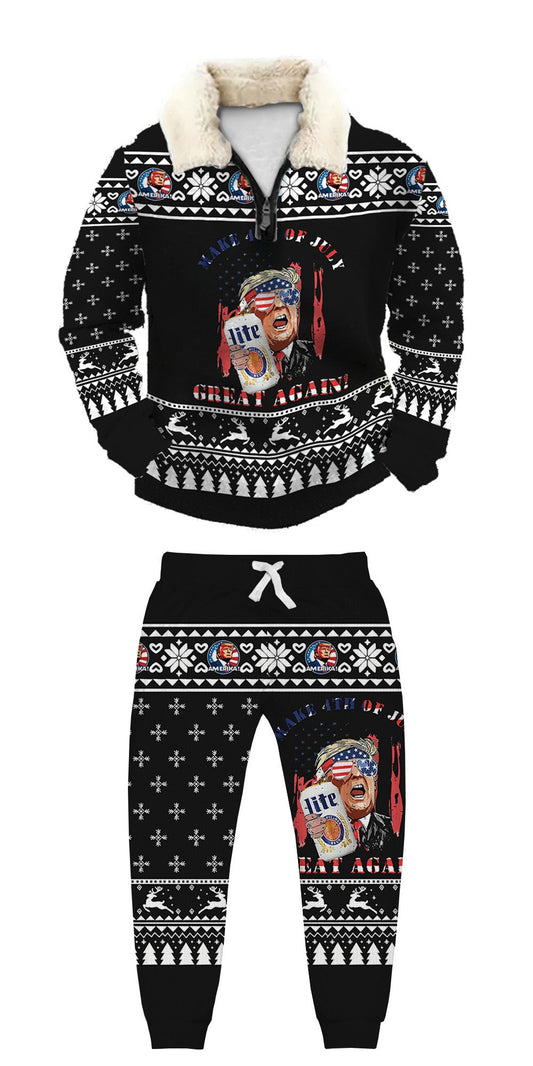 Ugly Quarter Zip Sweatshirt & Sweatpant Set af1f ce5a