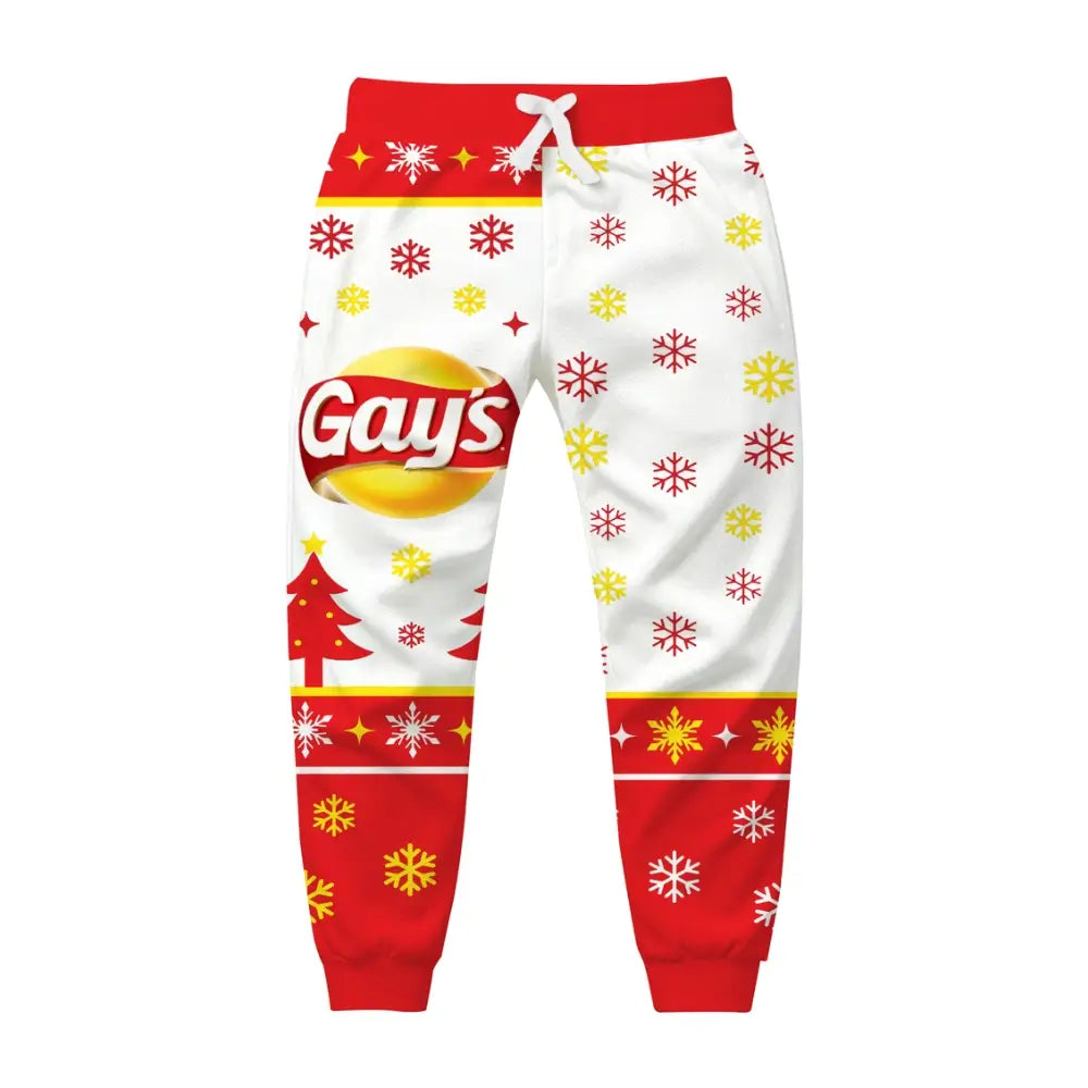 Cheesy Christmas Ugly Quarter Zip Sweatshirt & Sweatpant Set