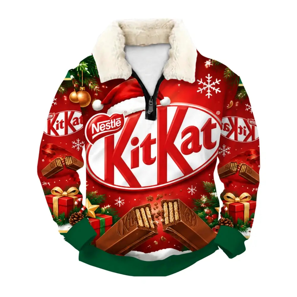 Chocolate Cheer Ugly Quarter Zip Sweatshirt & Sweatpant Set