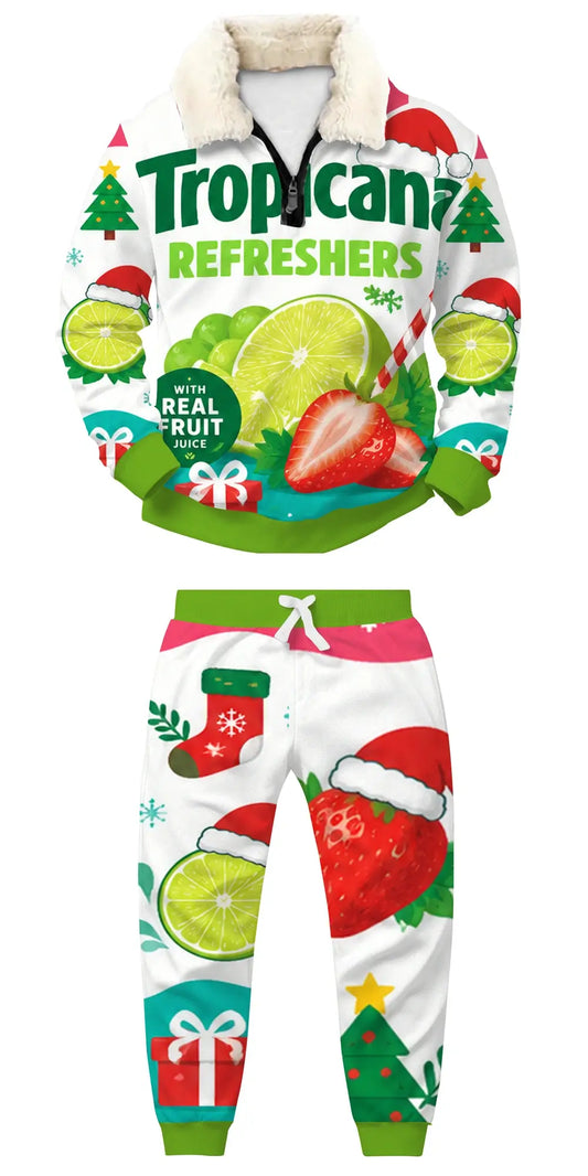 Crazy Crowd Moments Ugly Quarter Zip Sweatshirt & Sweatpant Set