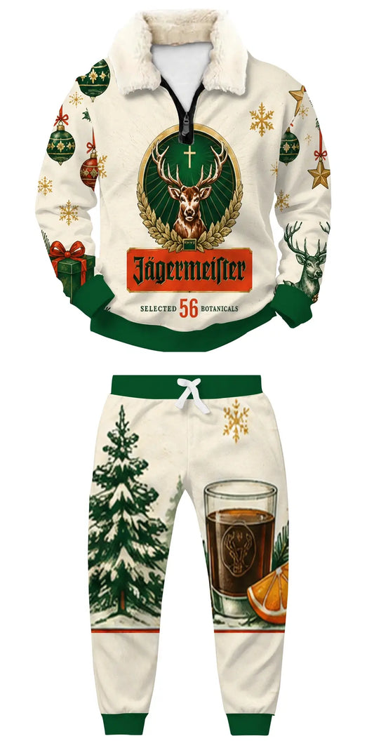 Crazy Weekend Club Ugly Quarter Zip Sweatshirt & Sweatpant Set