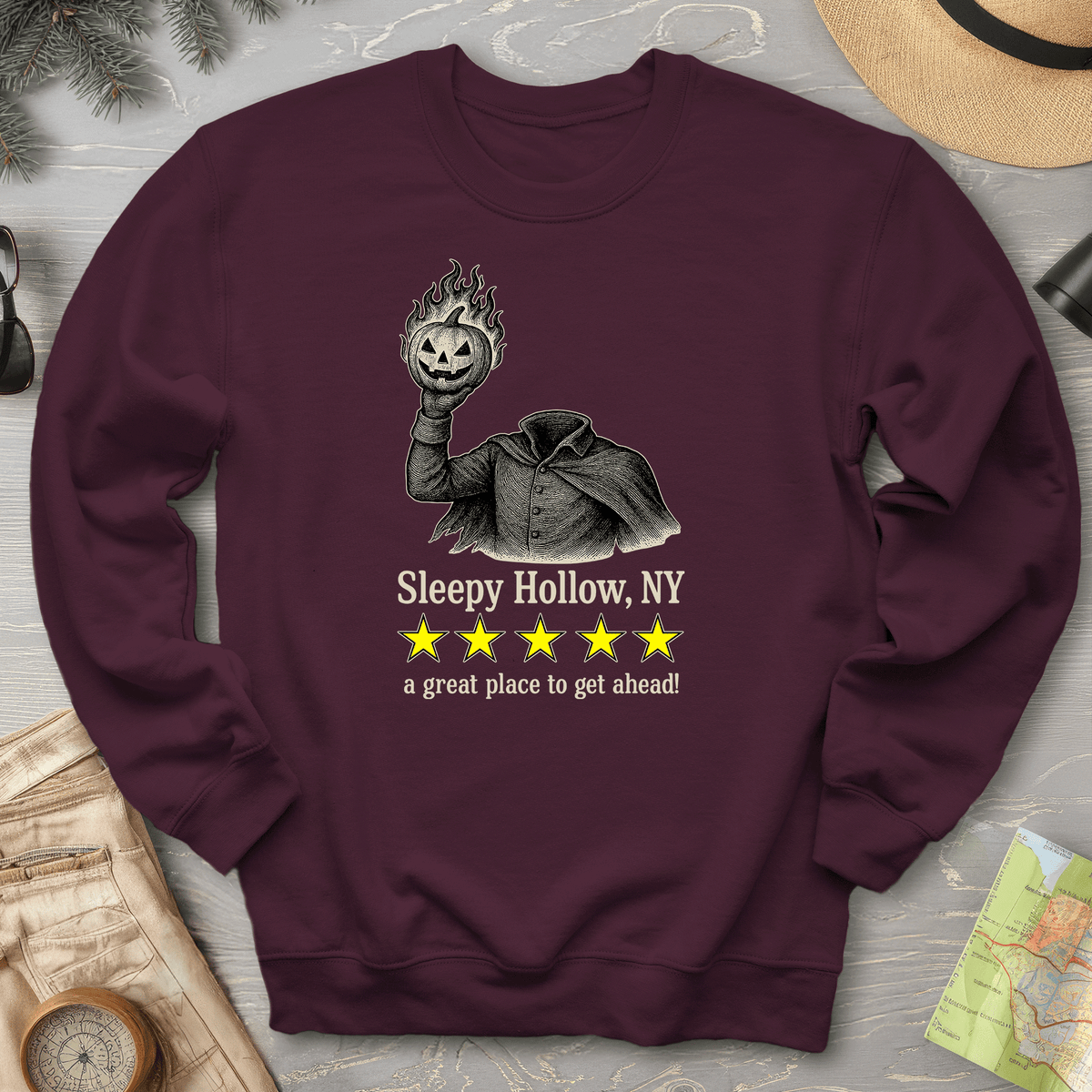 Sleepy Hollow NY "5 Star Review" Sweatshirt
