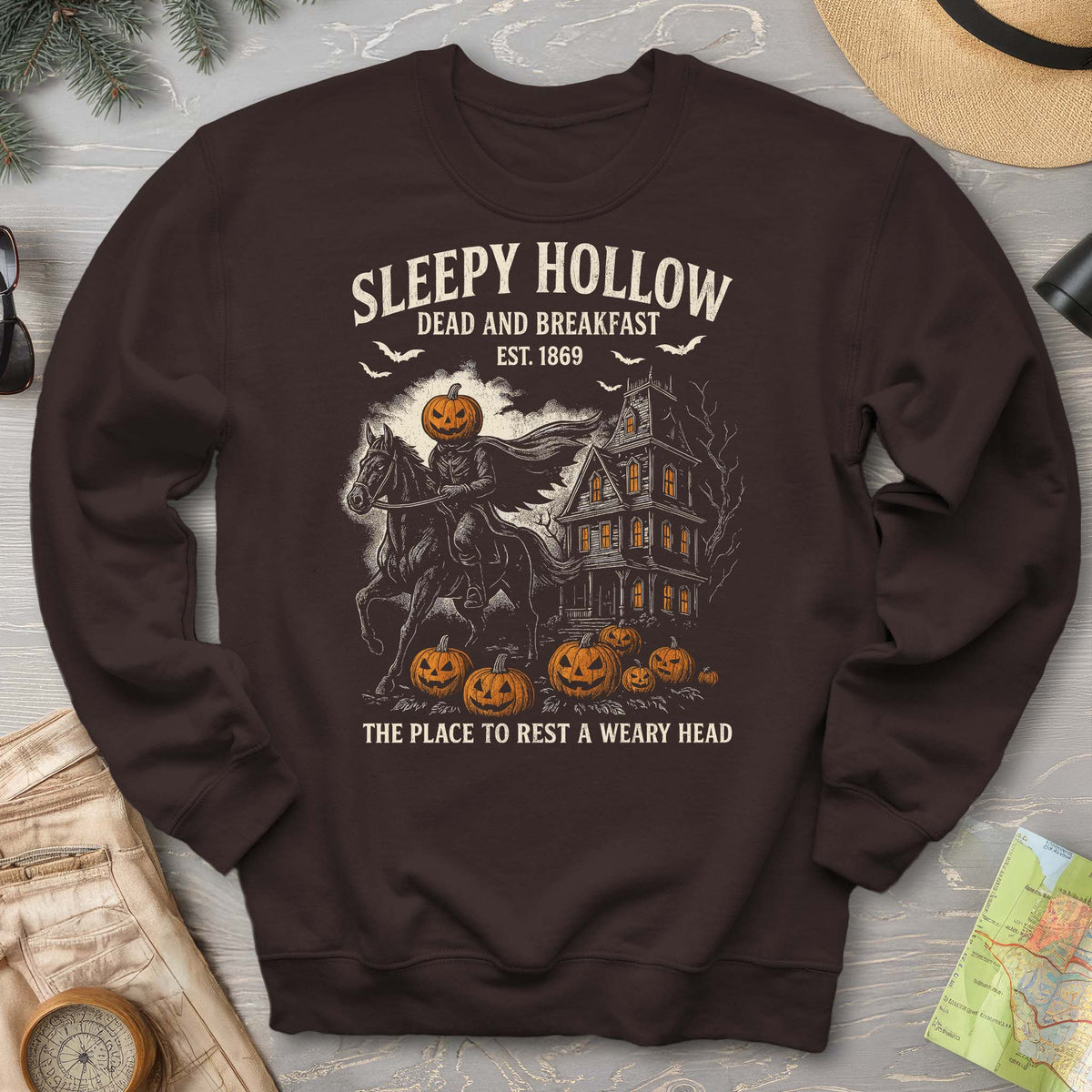 Sleepy Hollow Dead and Breakfast Sweatshirt