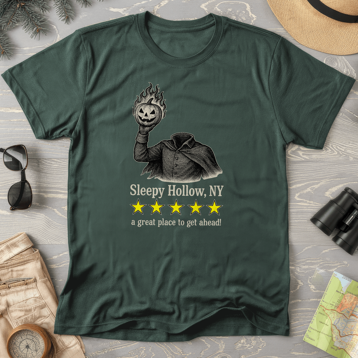 Sleep Hollow NY "5 Star Review" T-Shirt