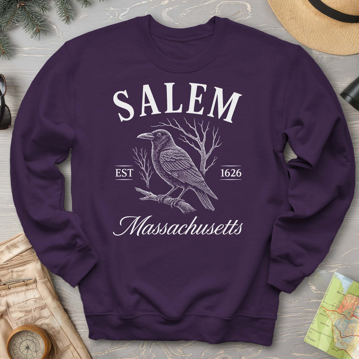 Salem Massachusetts Raven Sweatshirt