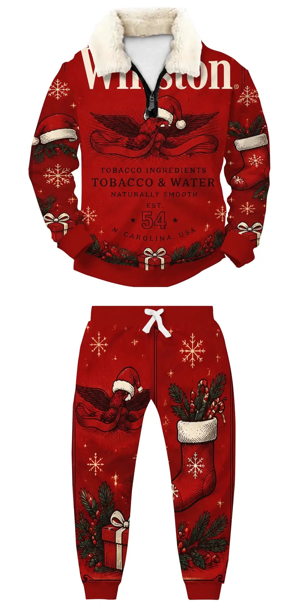Drink Spend Repeat Ugly Quarter Zip Sweatshirt & Sweatpant Set