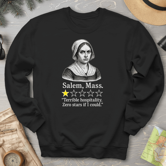 Salem Massachusetts "1 Star Review" Sweatshirt