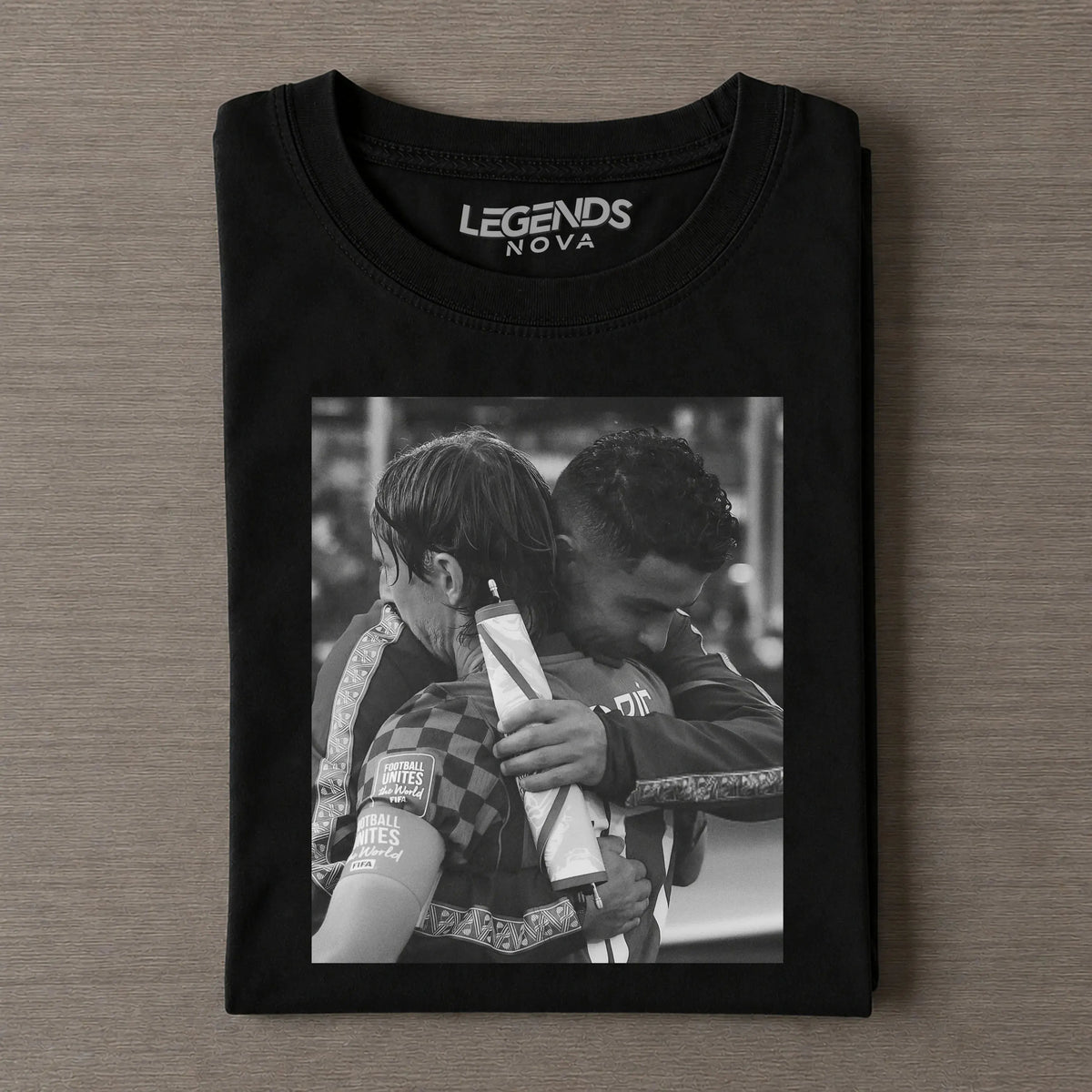 Modri? & Ronaldo Final Football Hug Memorial T-shirt