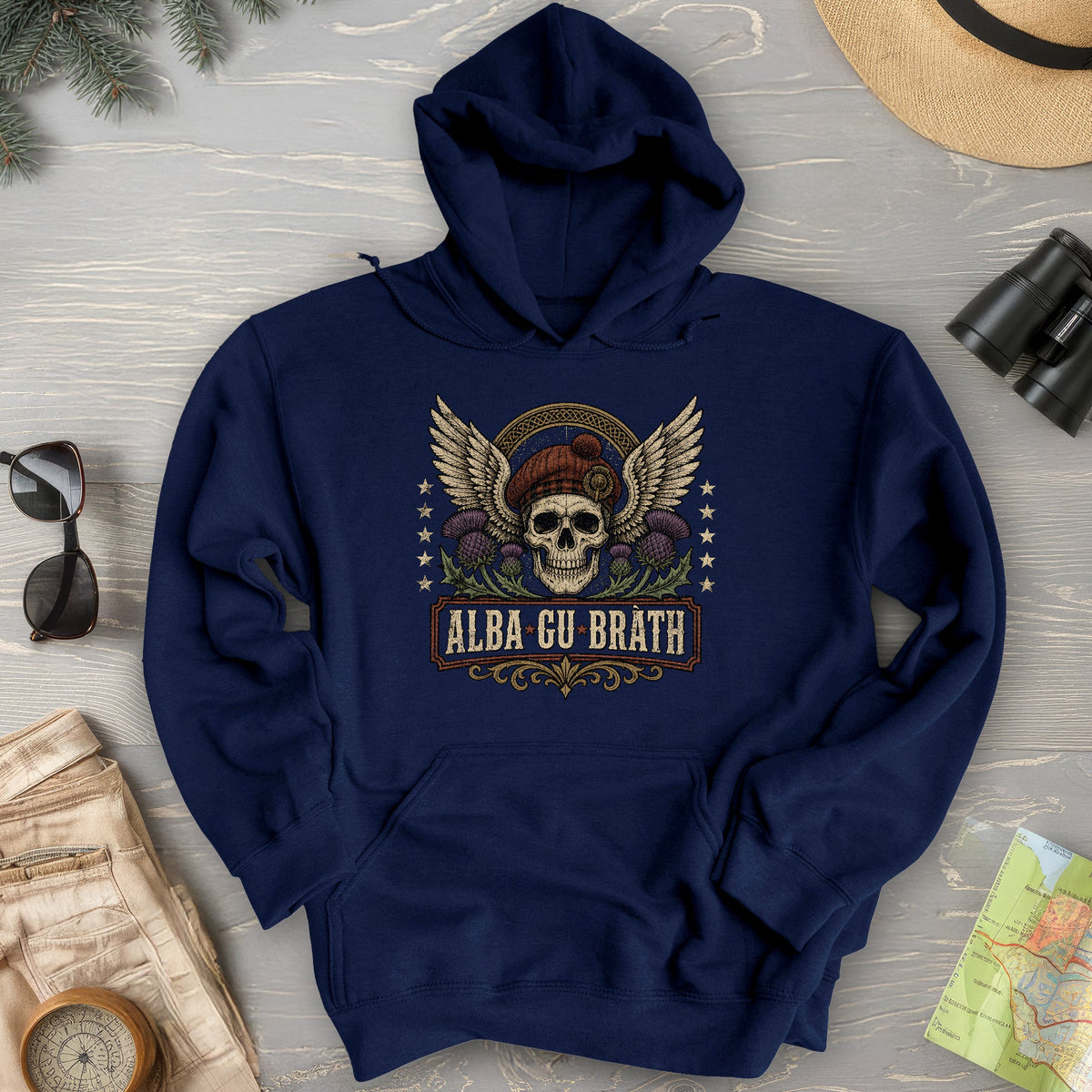 Alba Skull Thistle Hoodie