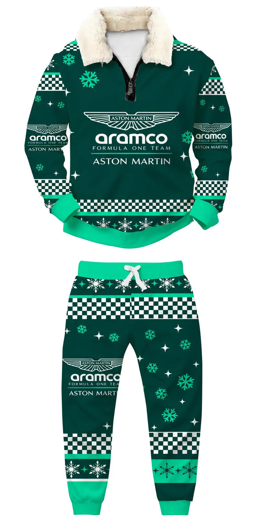 Emerald Racing Ugly Quarter Zip Sweatshirt & Sweatpant Set
