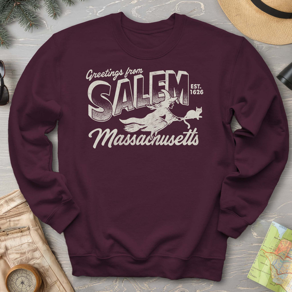 Greetings from Salem Massachusetts Sweatshirt