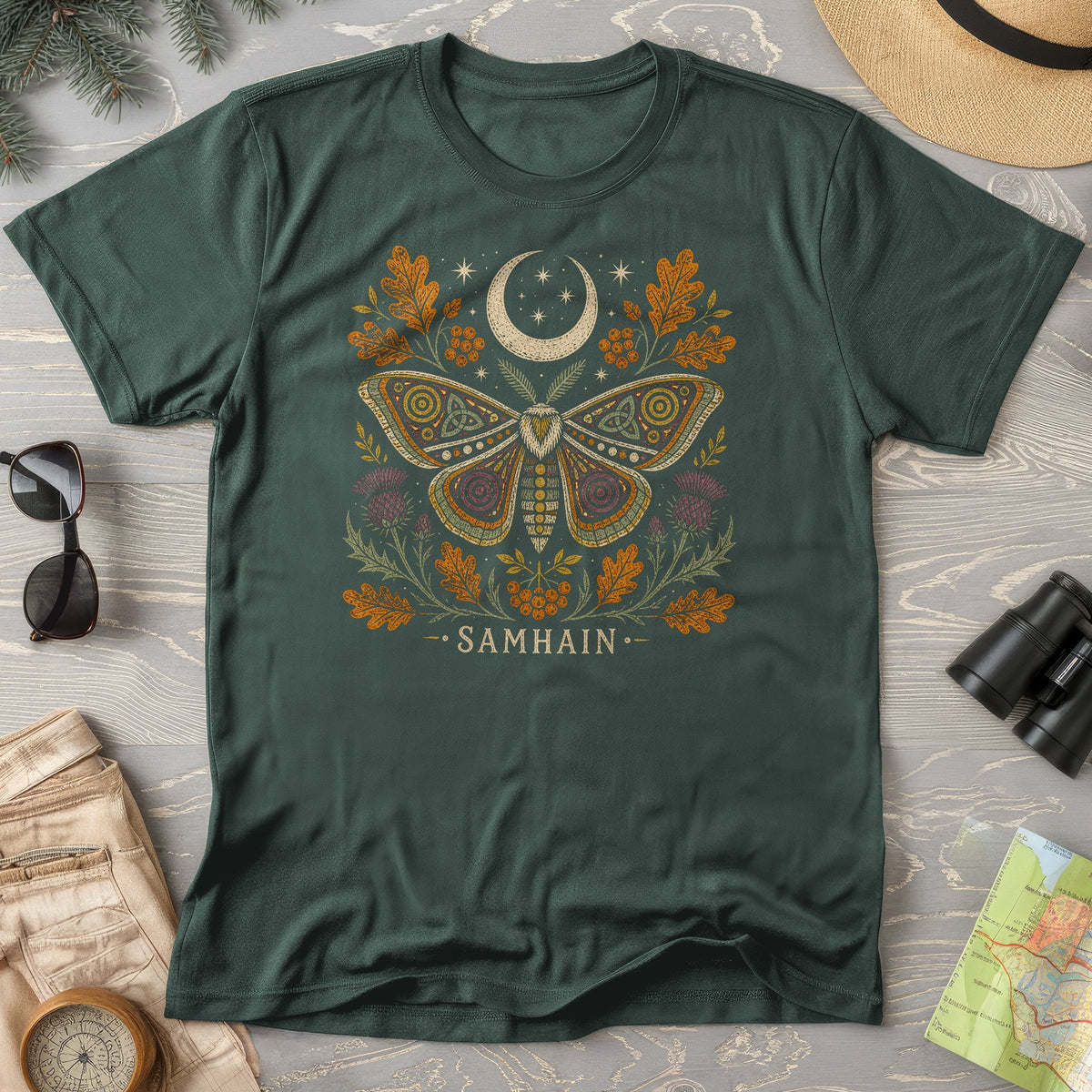 Samhain Autumn Moth T-Shirt