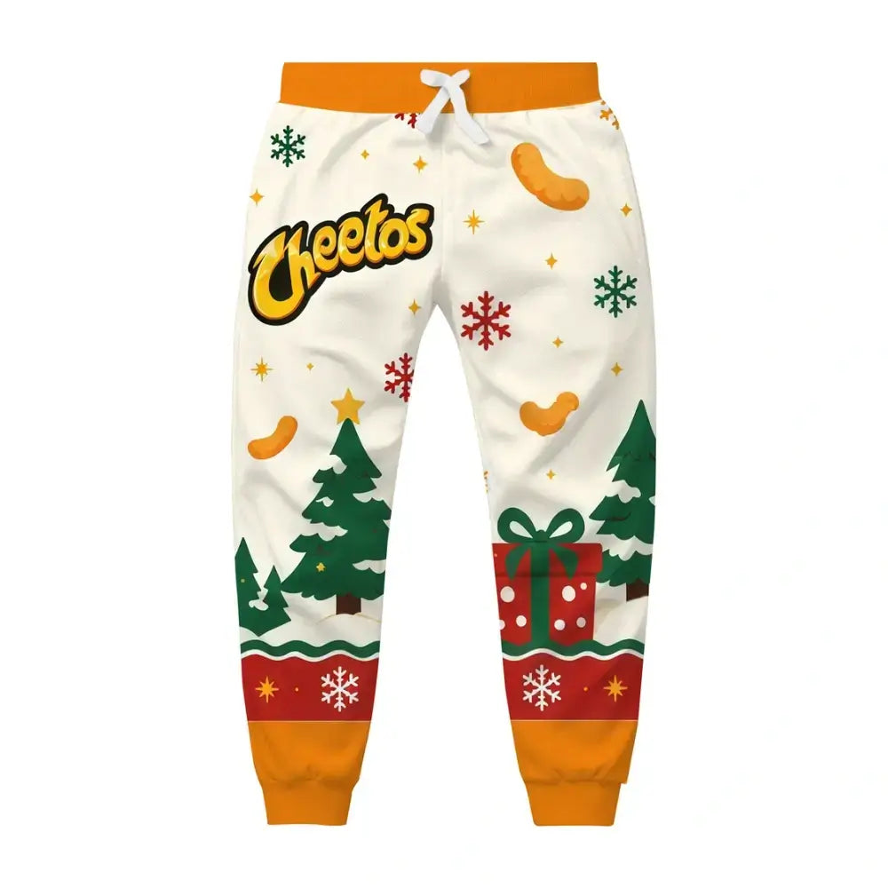 Festive Snacks Ugly Quarter Zip Sweatshirt & Sweatpant Set
