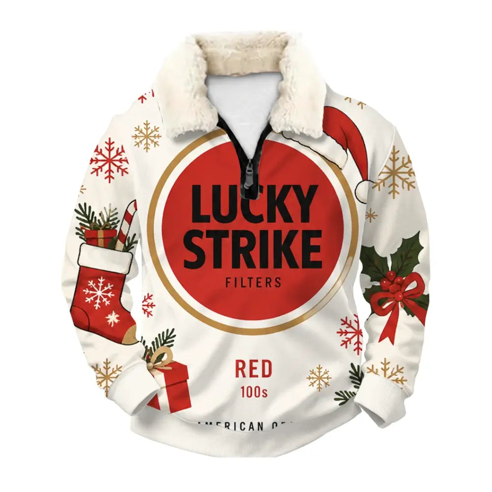 Festive Weekend MadnessUgly Quarter Zip Sweatshirt & Sweatpant Set