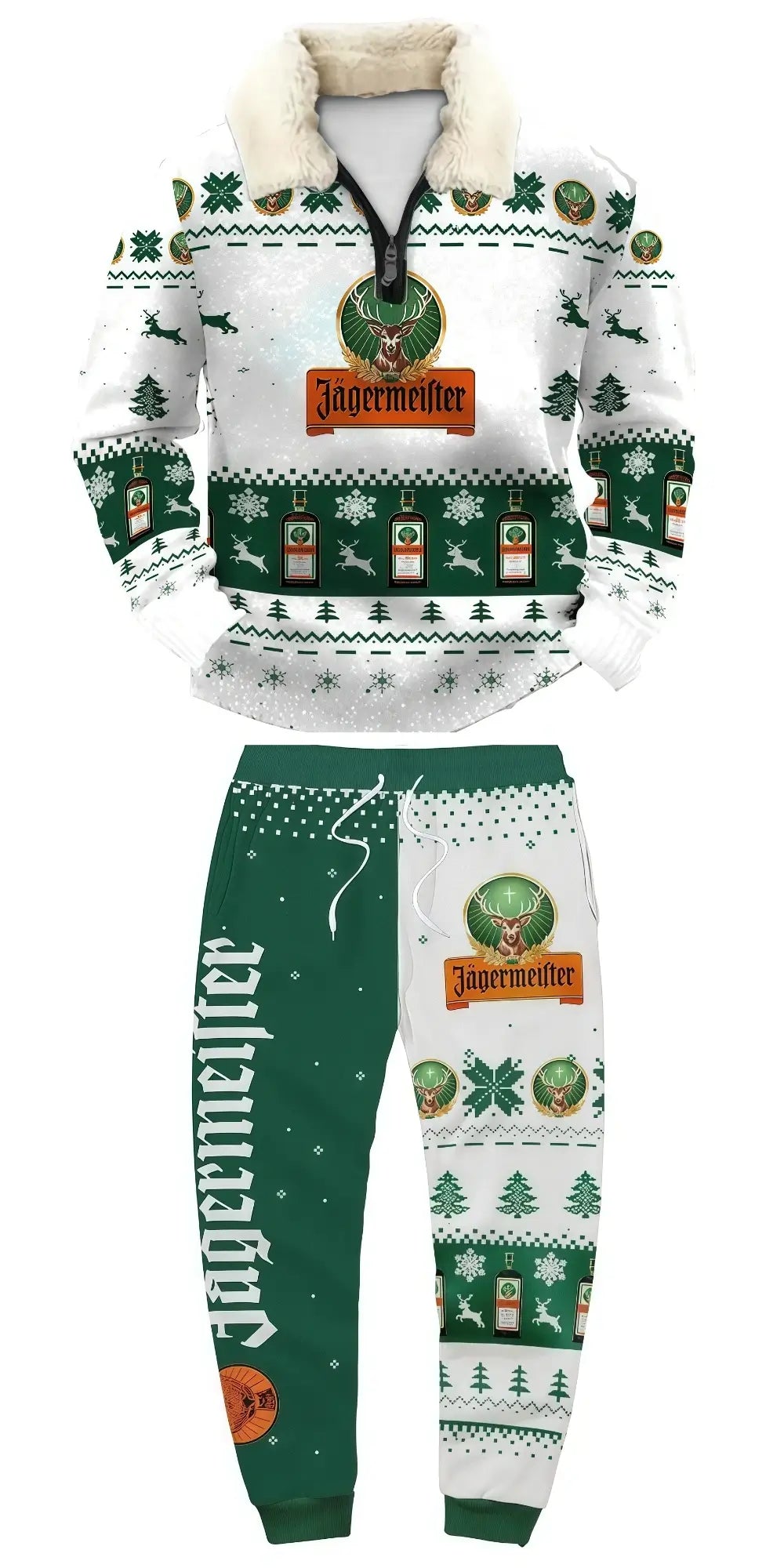 Forest Ugly Quarter Zip Sweatshirt & Sweatpant Set