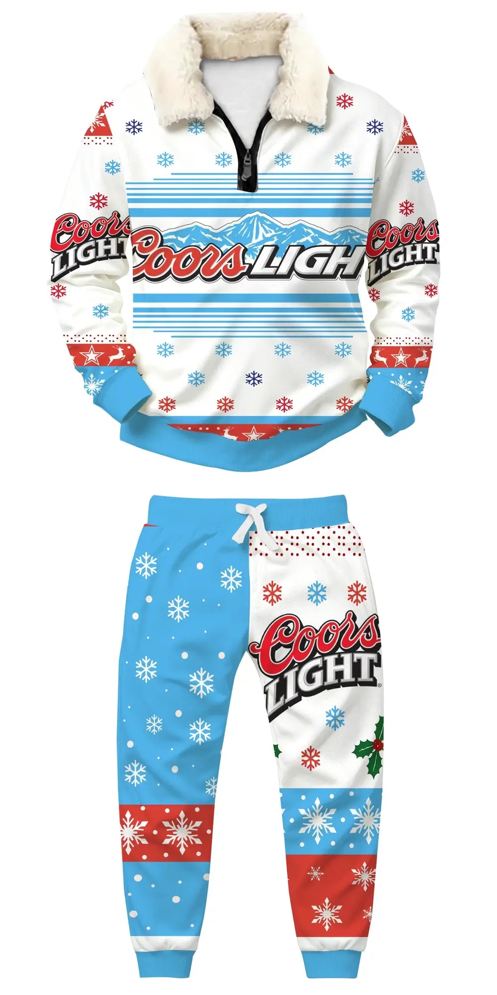 Frosted Brew Ugly Quarter Zip Sweatshirt & Sweatpant Set