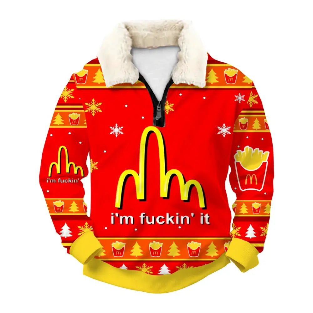 Golden Arches Ugly Quarter Zip Sweatshirt & Sweatpant Set