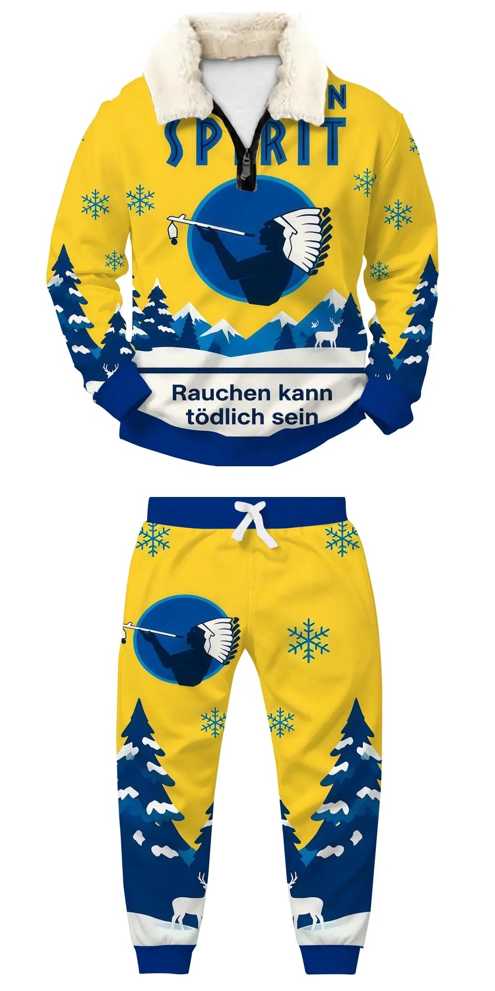Golden Eagle Ugly Quarter Zip Sweatshirt & Sweatpant Set