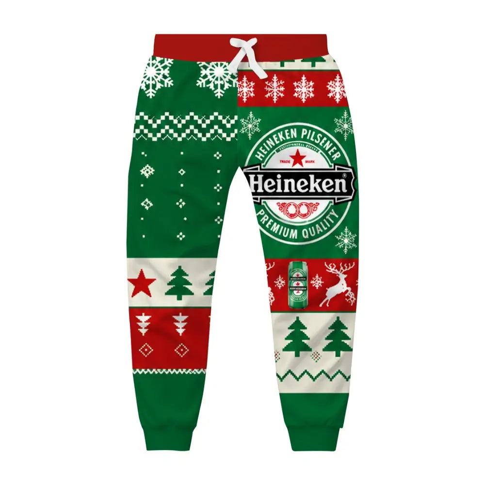 Green Brew Ugly Quarter Zip Sweatshirt & Sweatpant Set