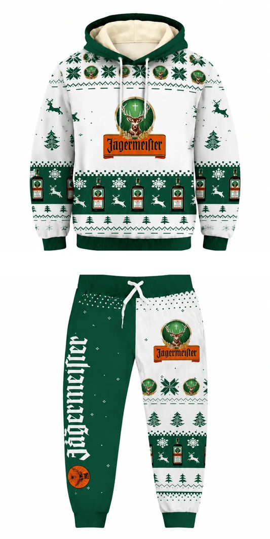 Green Liqueur Ugly Pullover Hoodie & Sweatpant Set